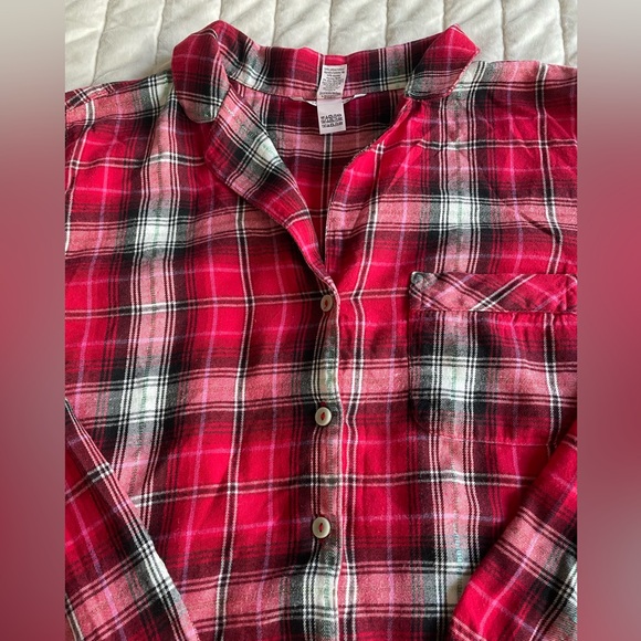 Victorias’s Secret 2pc Plaid Pajama Set Long Sleeve Button Down and Pants - Picture 7 of 15